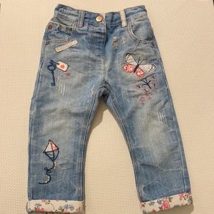 Next Embroidered Kids Jeans - Blue